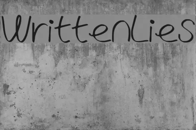 WrittenLies Fonte examples