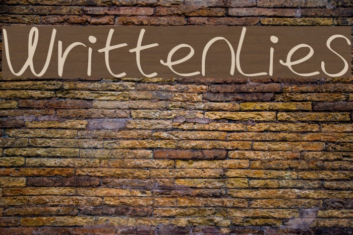 WrittenLies Font examples