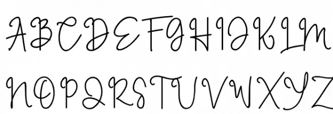 Writterose Schriftart Groß