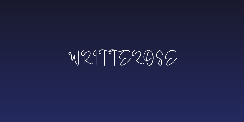 Writterose Social Header