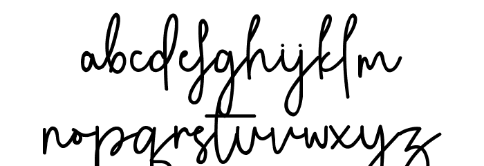 Writterose Font LOWERCASE