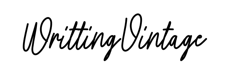 Writting Vintage  Frei Schriftart Herunterladen