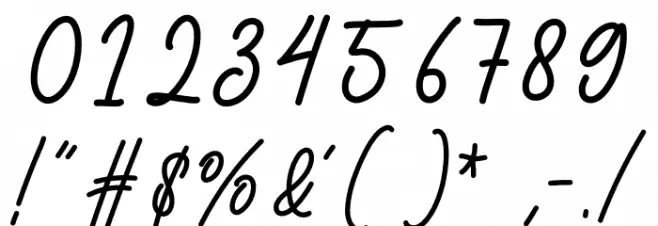 Writting Vintage Font OTHER CHARS
