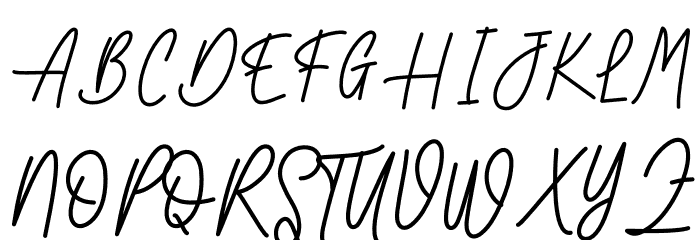 Writting Vintage Font UPPERCASE