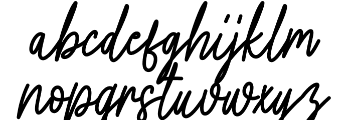 Writting Vintage Font LOWERCASE
