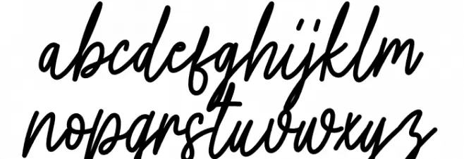 Writting Vintage Font LOWERCASE