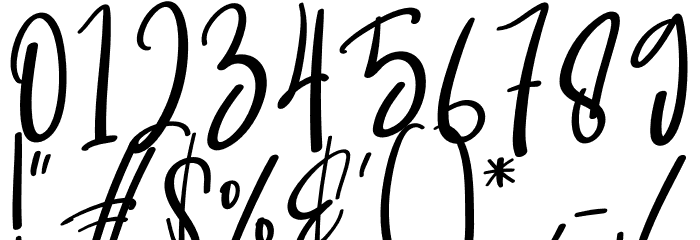 Writting Font OTHER CHARS