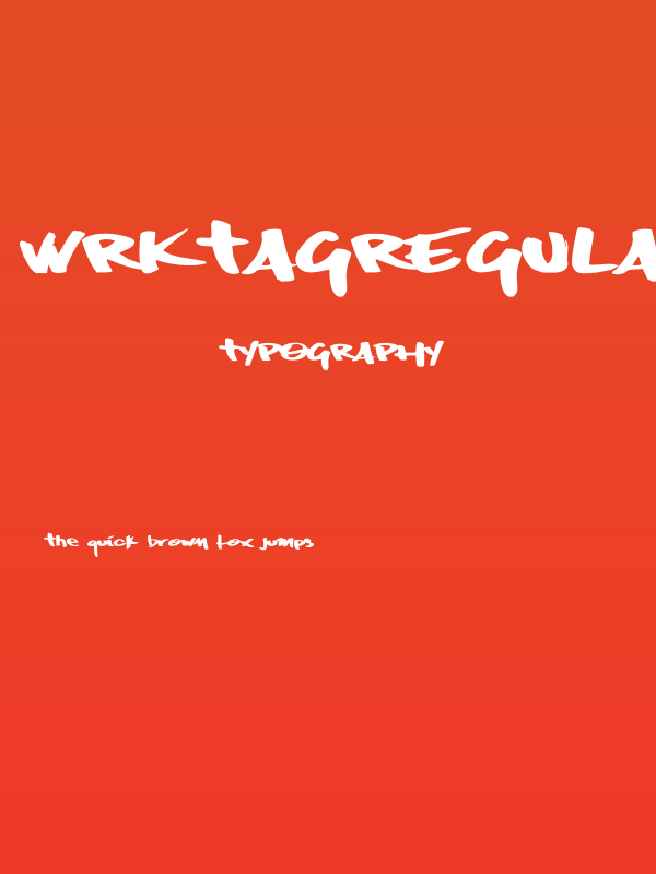 WrktagRegular Poster