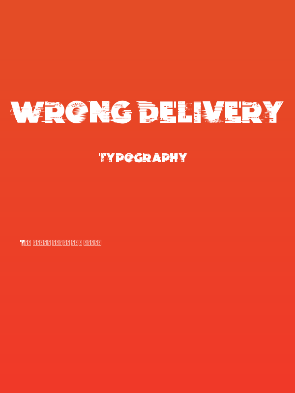 Wrong Delivery Poster