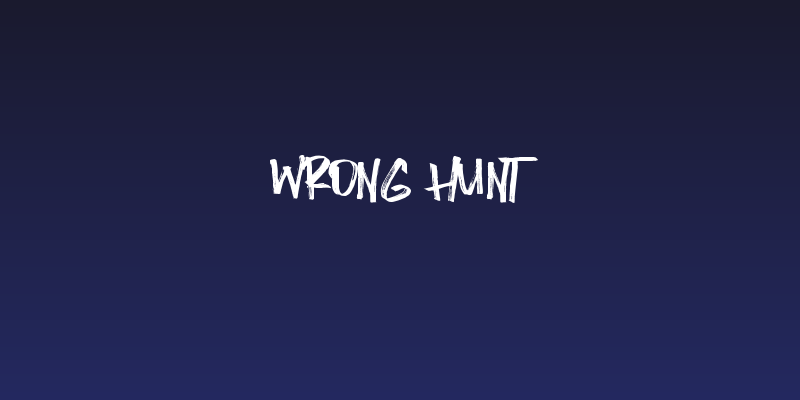 Wrong Hunt Social Header