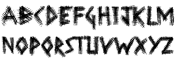 Wrong Tracks Font LOWERCASE