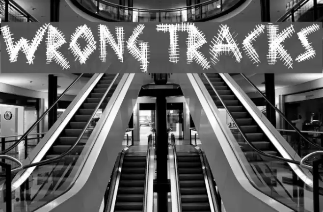 Wrong Tracks Font examples