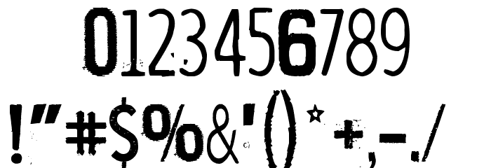 Wrong place, right time Font OTHER CHARS