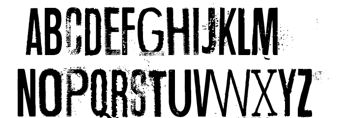 Wrong time, right place Font LOWERCASE