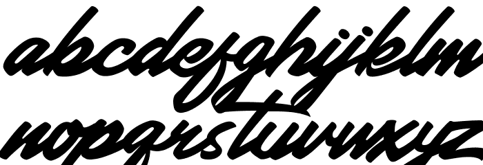 Wrongler Font LOWERCASE