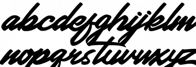 Wrongler Font LOWERCASE