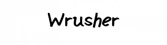 Wrusher  Frei Schriftart Herunterladen