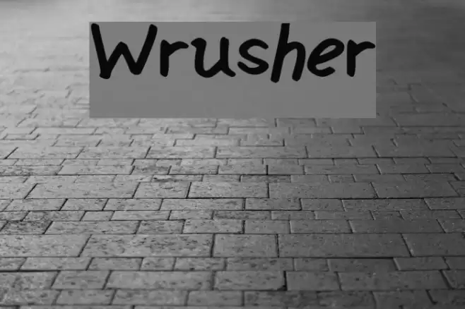 Wrusher Font examples