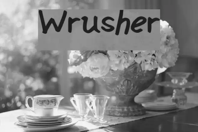 Wrusher Font examples