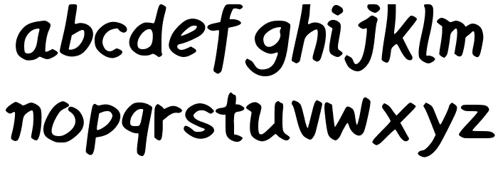 Wrusher Font LOWERCASE