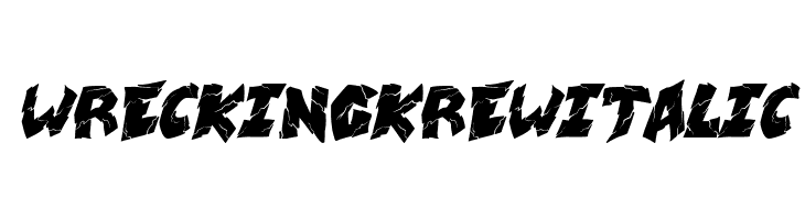 wrecking krew Italic  नि: शुल्क फ़ॉन्ट्स डाउनलोड