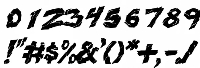 wrecking krew Italic Font OTHER CHARS