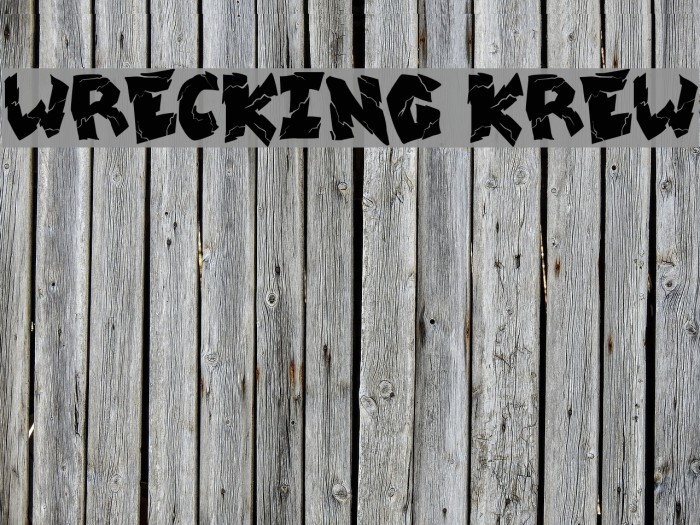 wrecking krew Font examples
