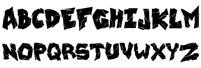 wrecking krew Font LOWERCASE