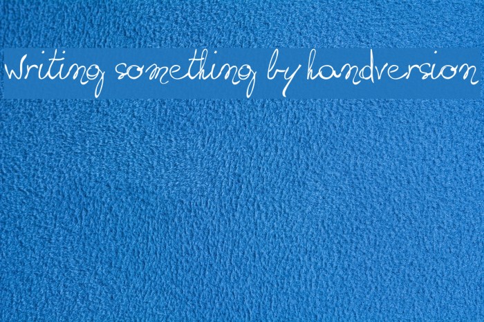 writing something by hand_DEMO-version Шрифта examples