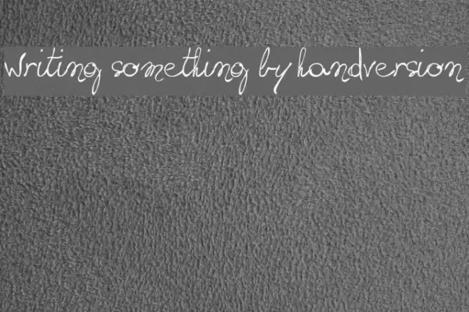 writing something by hand_DEMO-version Шрифта examples