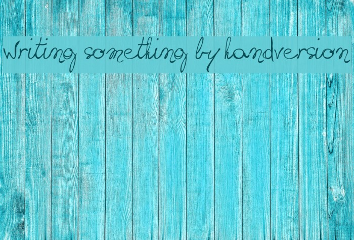 writing something by hand_DEMO-version Шрифта examples