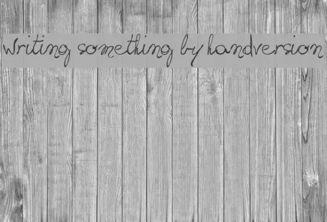 writing something by hand_DEMO-version Шрифта examples
