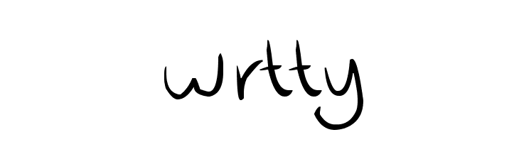 wrtty  Frei Schriftart Herunterladen