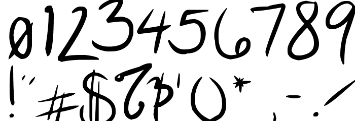 wrtty Font OTHER CHARS