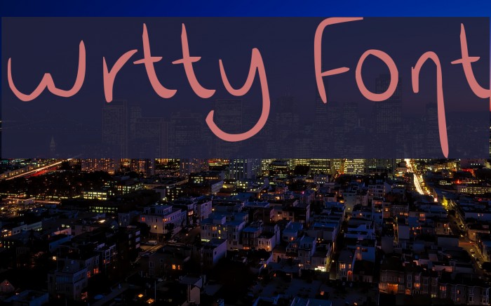 wrtty Font examples