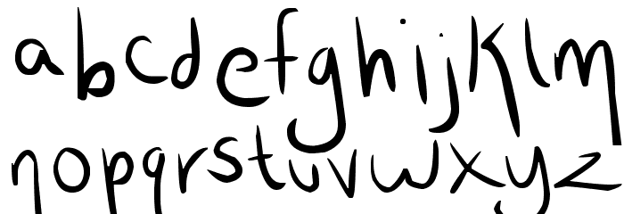 wrtty Font LOWERCASE