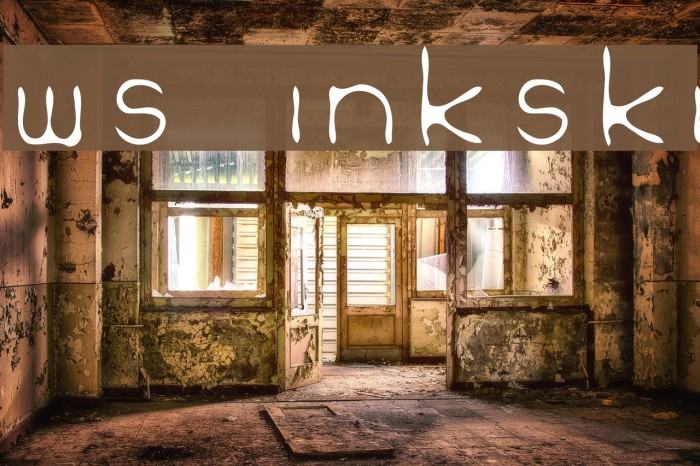 WS Inkski Font examples
