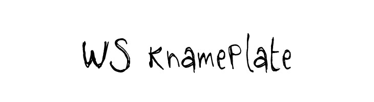 WS KnamePlate  免费字体下载