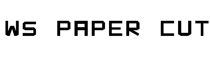 WS Paper Cut  Скачать бесплатные шрифты