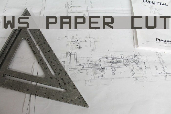 WS Paper Cut Font examples