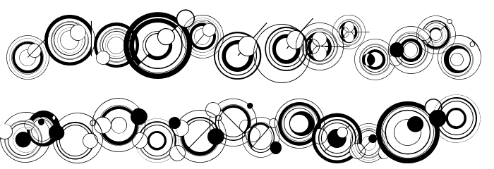 WS Simple Gallifreyan Font UPPERCASE