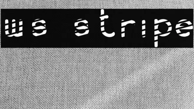 WS Stripe Font examples