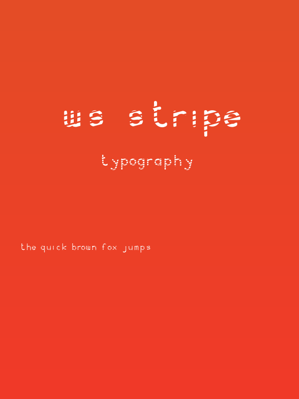 WS Stripe Poster