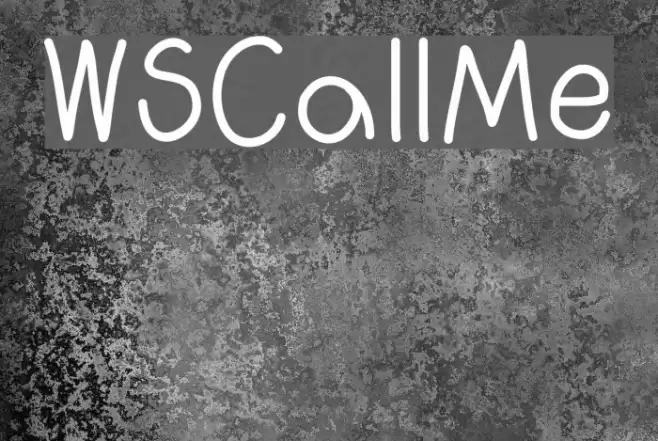 WSCallMe Font examples