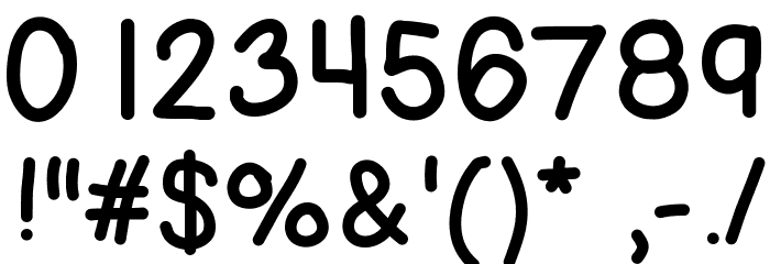 WTTWmessy Font OTHER CHARS