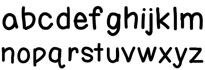 WTTWmessy Font LOWERCASE