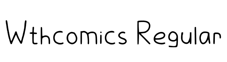 Wthcomics Regular Caratteri