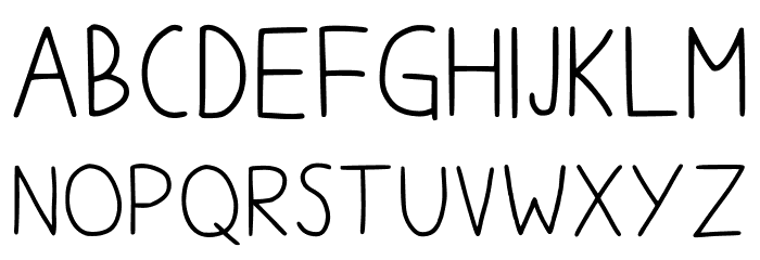 Wthcomics Regular Font UPPERCASE