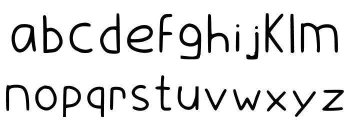 Wthcomics Regular Font LOWERCASE