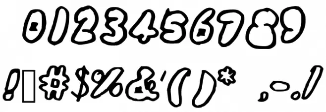 WubDub Font OTHER CHARS